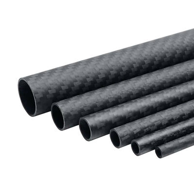 Length 500mm High Composite Carbon Fiber Tube Hardness Material 3K Matte Twill Weave