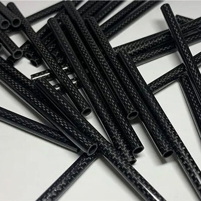3K Twill Glossy Surface High Strength Carbon Fiber Round Tube Composite Pipe