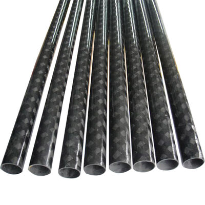 3K Twill Carbon Fiber Round Tube Strong Lightweight Carbon Fiber Pole for Industrial Applications