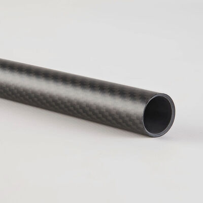 Custom Size 3K Twill Carbon Fiber Tube Roll Wrapped Carbon Fiber Round Pipe