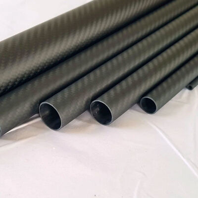 Custom Size 3K Twill Carbon Fiber Tube Roll Wrapped Carbon Fiber Round Pipe