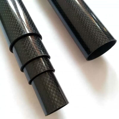 Customized 3K Carbon Fiber Telescopic Pole Adjustable Length Lightweight for High Reach Applications