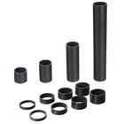 Anti Corrosion 500mm Black Carbon Fiber Tube Plain Weave