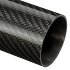 Roll Wrapped Thick 1.0mm 3K Carbon Fiber Tube For Camera Pole