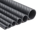 Plain Matte 3K Round Carbon Fiber Tubing 1000mm Length