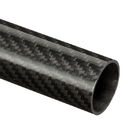 Roll Wrapped 30mm Glossy Finish 3K Carbon Fibre Pipe
