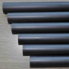 3K Glossy Twill Carbon Fiber Tubing Rolled Wrapping 5000mm Length
