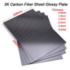 High Strength Durable Glossy Carbon Fiber Plate Twill Weave