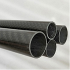 Epoxy Resin 3K Carbon Fiber Tube High Temperature Heat Resistance Glossy Surface