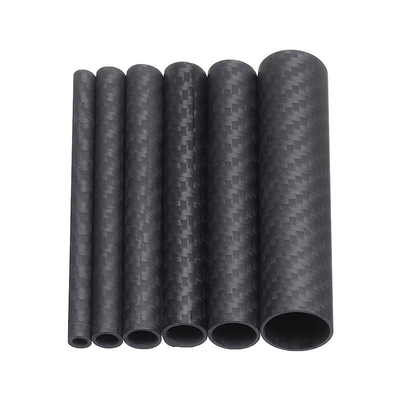 Straight Industrial Carbon Fibre Tube 12.0 X 10.0mm 3K Finish