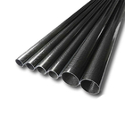 High Strength Twill Carbon Fiber Round Tube Roll Wrapped Tubing