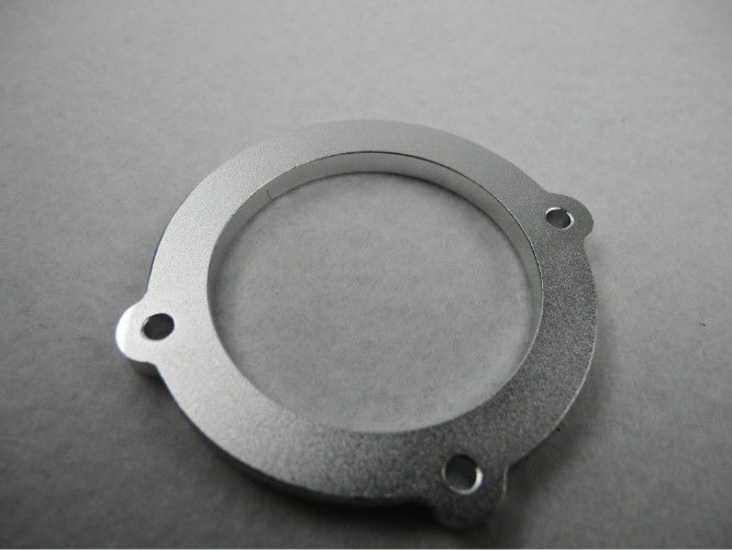 Silverwhite annodized CNC Aluminum Parts , Turning Machined Metal OEM service
