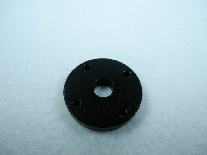 Custom Machined Aluminum Parts Round Alunimum disc with M3 thread type 2-dye black