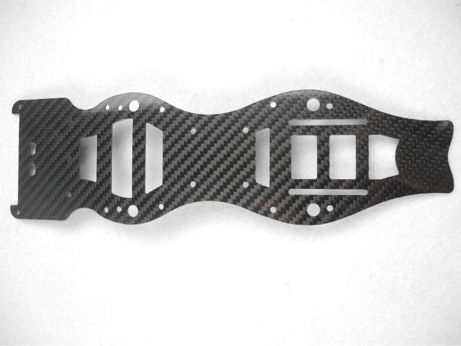 Drone Chassis thickness 2.5mm 3mm 4mm Carbon Fiber CNC Cutting - Drilling