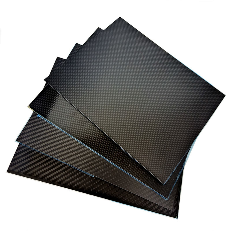 3K Twill Matte Finish Laminate 100% Carbon Fiber Plates Sheet 300mm X 200 X 1.0mm