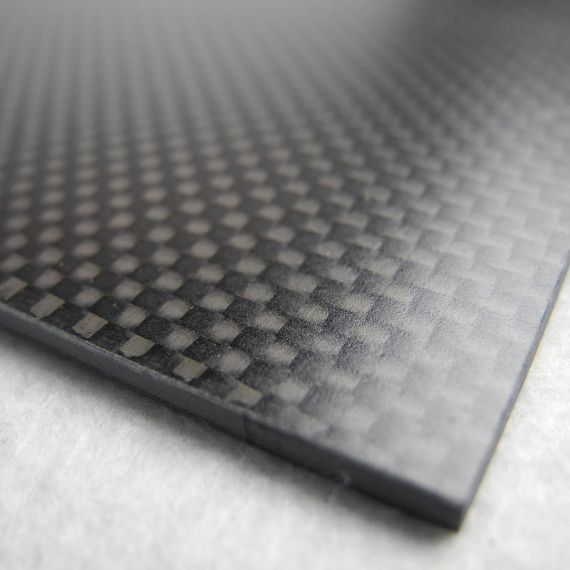 High Density Professional Carbon Fiber Plate 100% Reinforcement 600mm * 1000mm