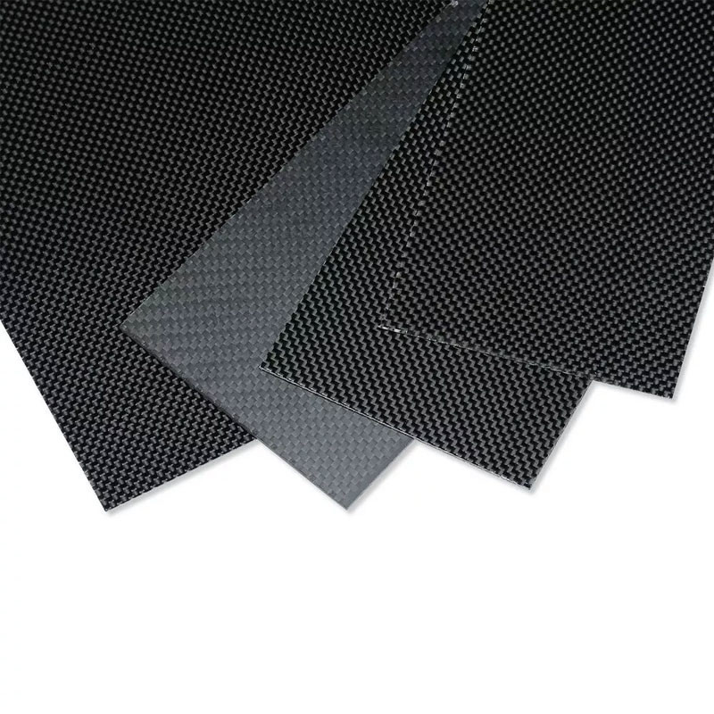 High Modulus Custom Carbon Fiber Sheet Glossy Finish 500 x 500mm