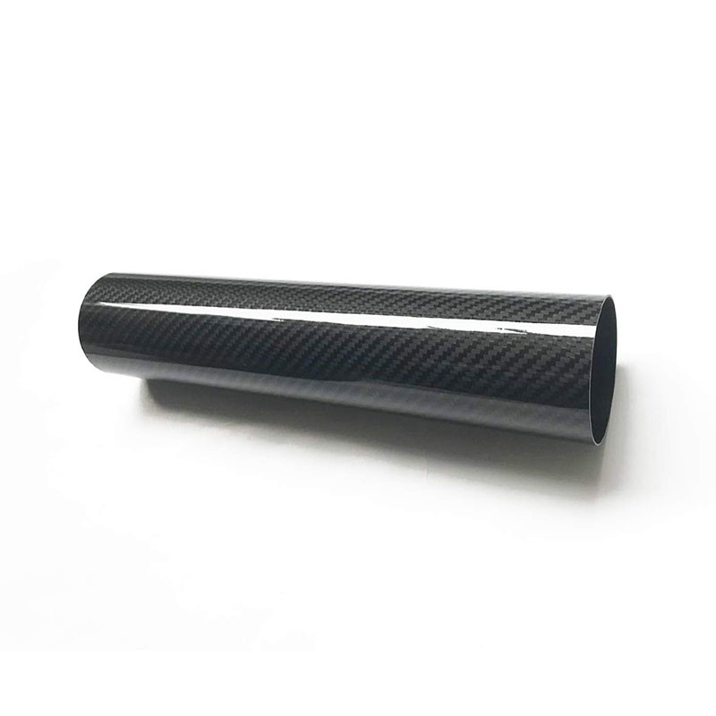 Epoxy Round 3K Carbon Fiber Tube Roll Wrapped For Marine