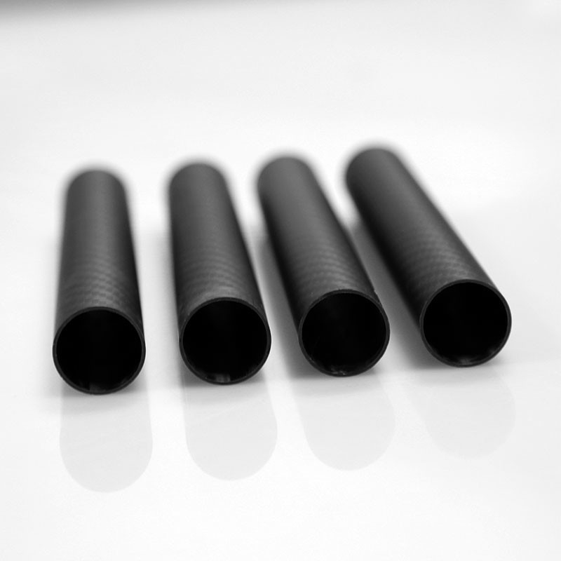 Plain / Twill 3K Carbon Fiber Tubing Poles Strong Corrosion Resistance