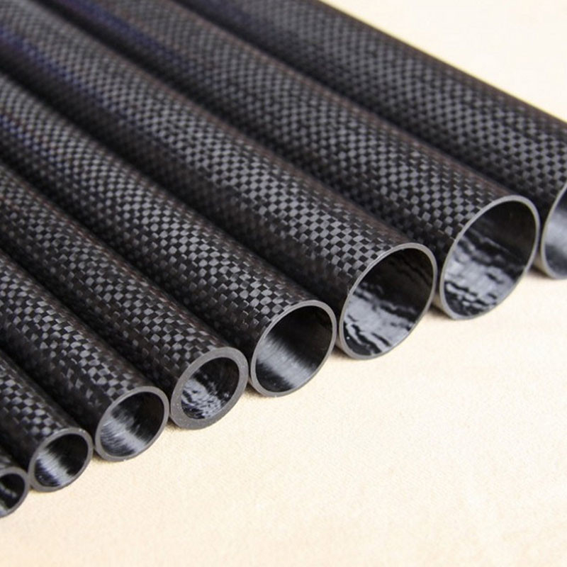 Customized Roll Wrapping Carbon Fiber Tubes Electromagnetism Property 2000mm