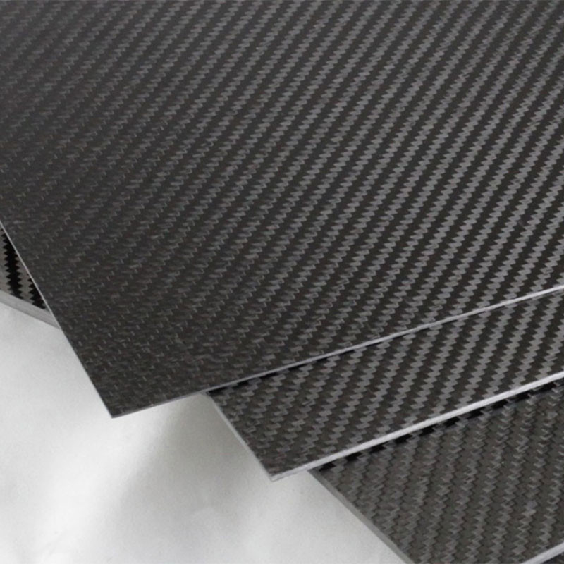 Customized Carbon Fiber Sheet Plate Heat Resistant 400MM*400MM 0.3mm