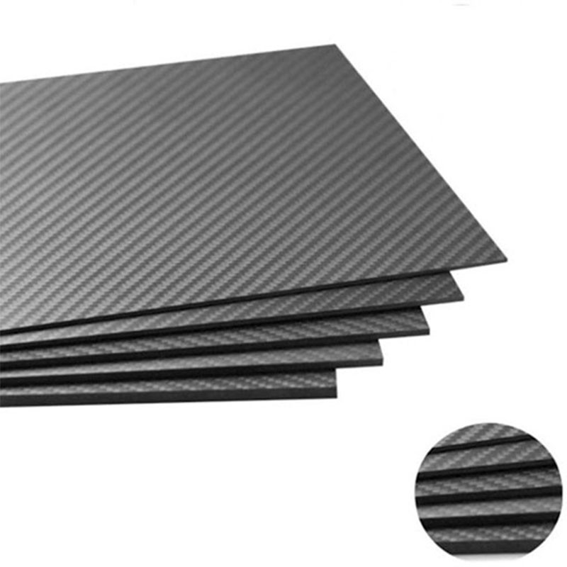 600mm X 500mm X 2.5mm Carbon Fiber Plate - Strong Corrosion Resistance