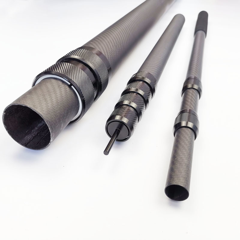 High Precision 100% 3K Carbon Fiber Telescopic Tube Low Thermal Expansion