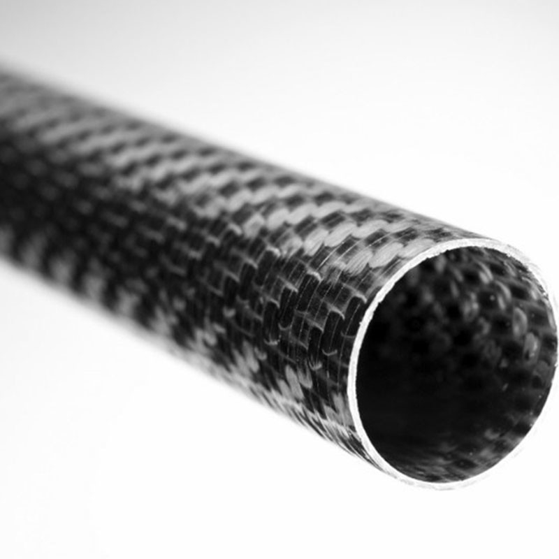 Lightweight 3K Woven Carbon Fiber Tubes  Aging Resistant Flexible