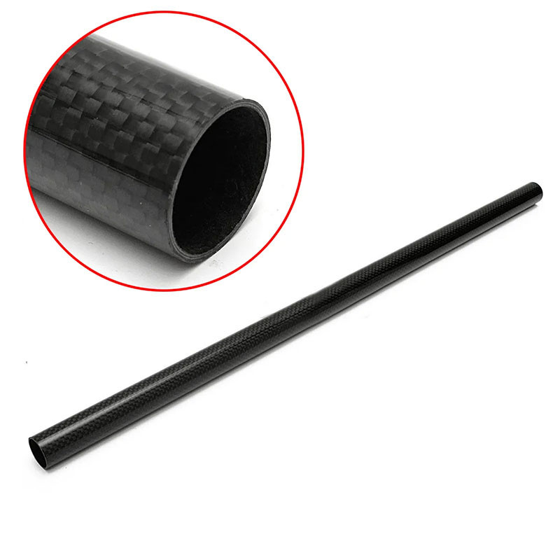 Reinforcement Carbon Fiber Tube With 3K Twill / Plain Woven Patterns