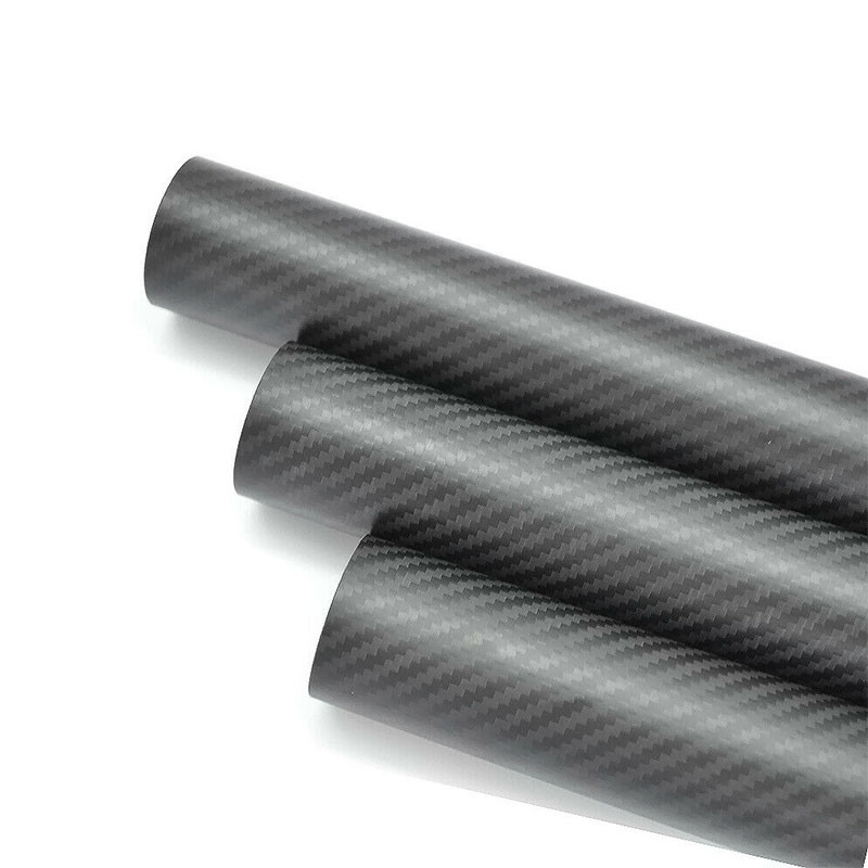 70MM Round Carbon Fiber Tube Excellent Electromagnetism Property