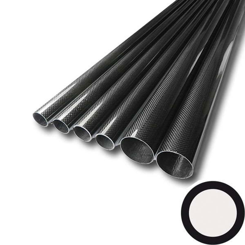 100% Customized Size Carbon Fiber Round Tubes Excellent Fatigue Resistance