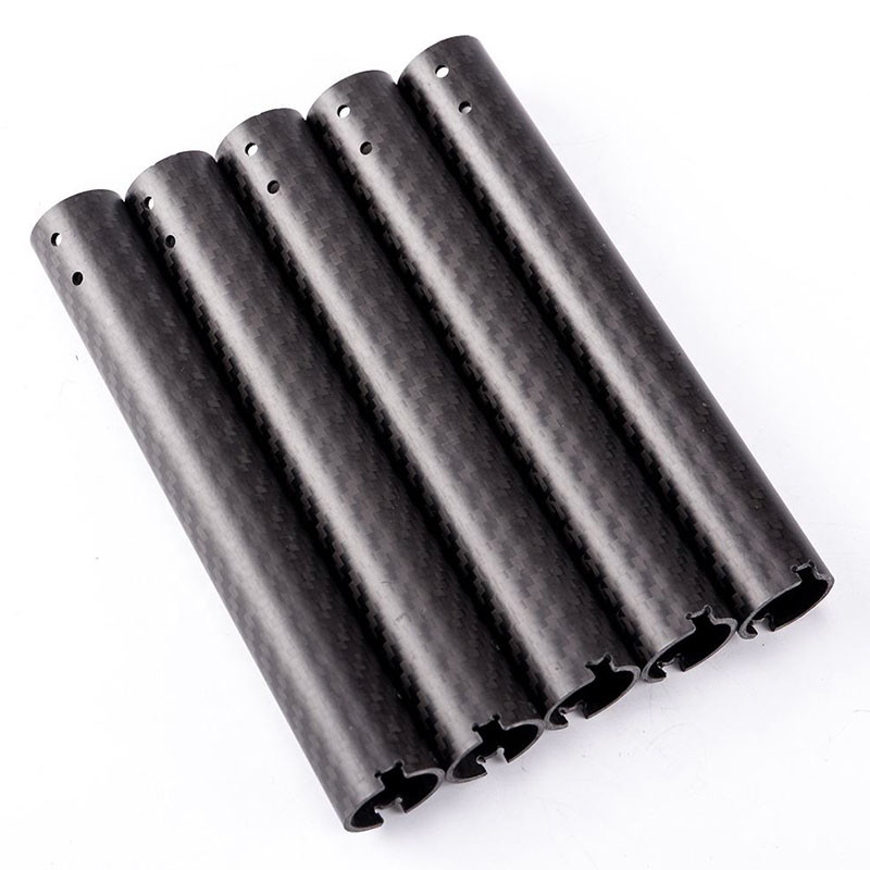 100% Customized Size Carbon Fiber Round Tubes High Modulus