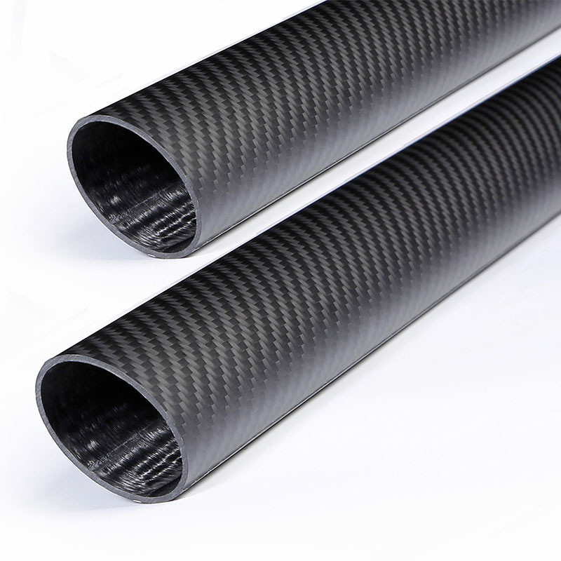 100% Customized 3K Weave Carbon Fiber Round Tube 25mm 30mm 50mm Carbon Fiber Pipe