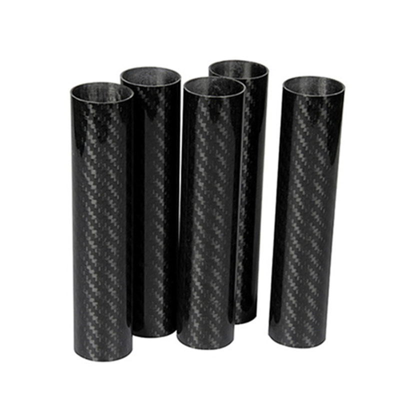 Excellent Strength And Stiffness Standard Modulus Round Carbon Fiber Tube 3K Twill