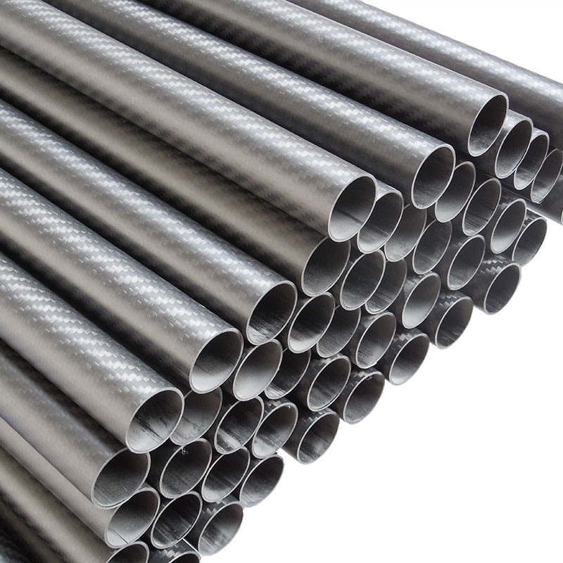 Heat Resistance Customized Matte Surface 3K Carbon Fiber Tube - Lightweight