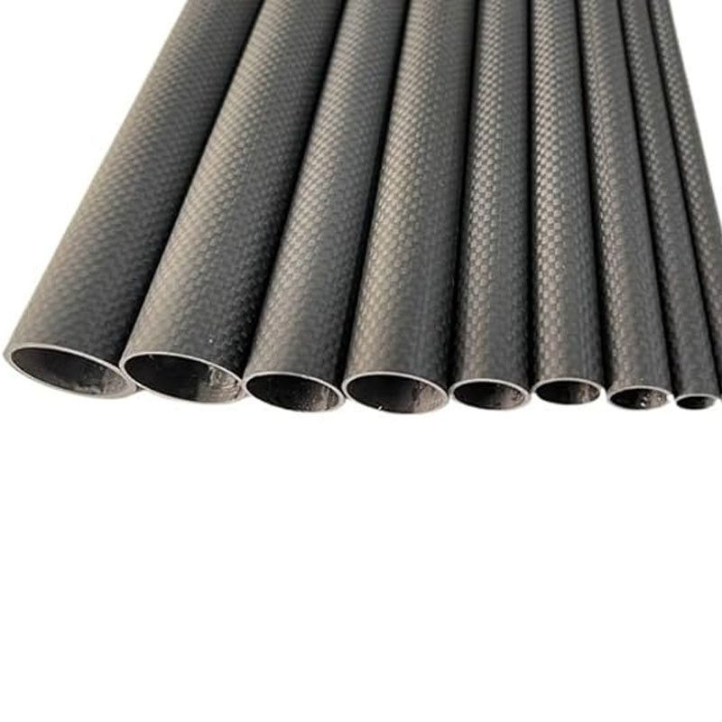 3K Carbon Fiber Tube Plain Matte Length 1000mm Wall Thickness 1mm High Strength Full Carbon Fiber Tube