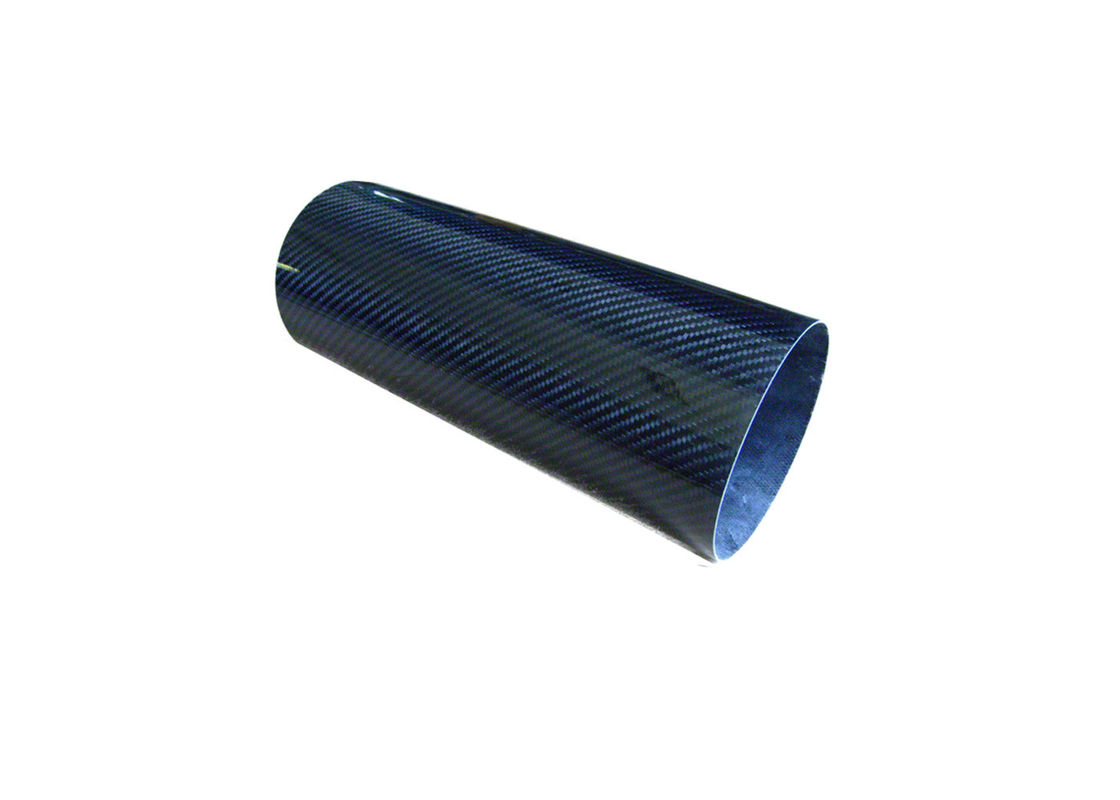 Round Twill Glossy Carbon Fiber Tube / Piping use in Telescopic Pole
