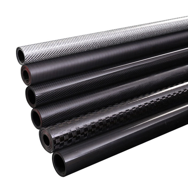 Customized 3K Weave Carbon Fiber Tube 8mm OD 6mm ID Glossy Finish Black or Customized