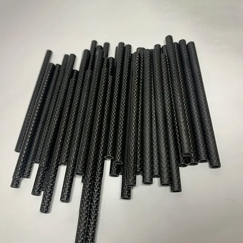 Customizable Carbon Fiber Tube, Lightweight Carbon Fiber Round Tube, High-Strength Black Carbon Tube