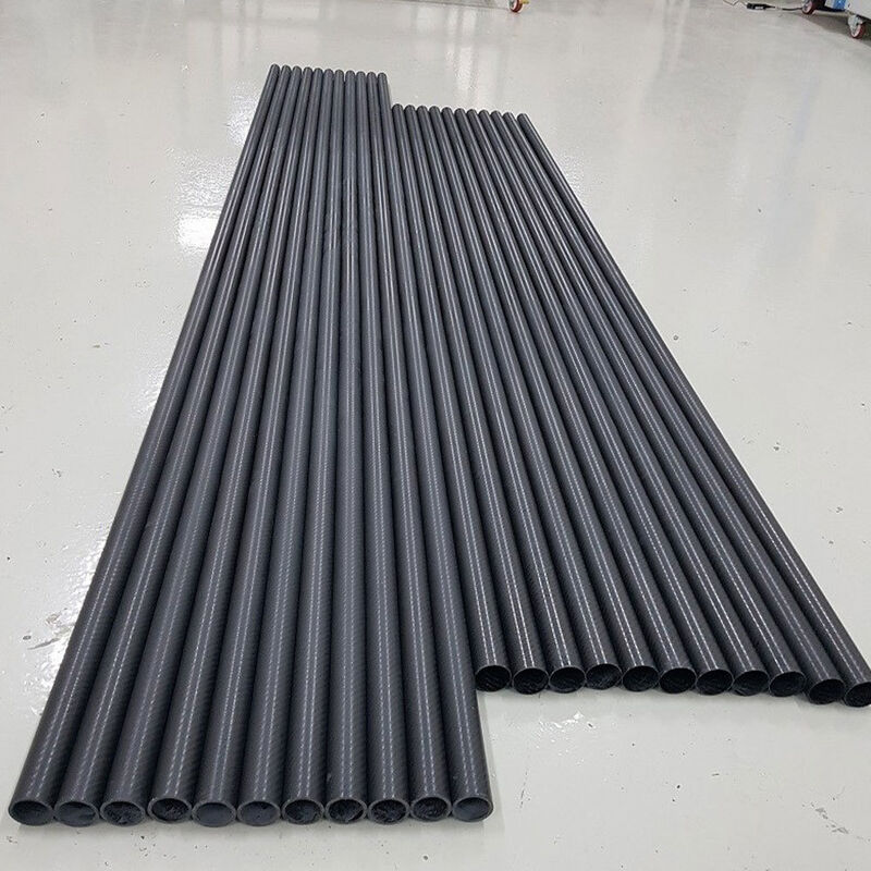 3K Twill Weave Roll Wrapped Carbon Fiber Tube for UAV RC Airplane DIY - Lightweight and Durable