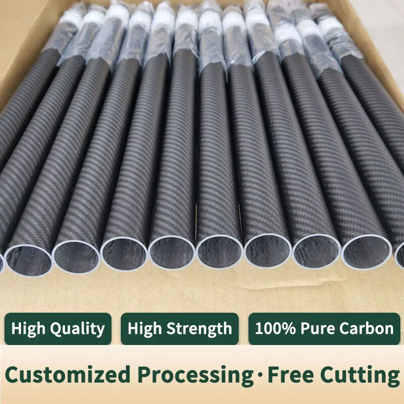 3K Twill Carbon Fiber Tube Ultra Light Composite Pipe for DIY Projects