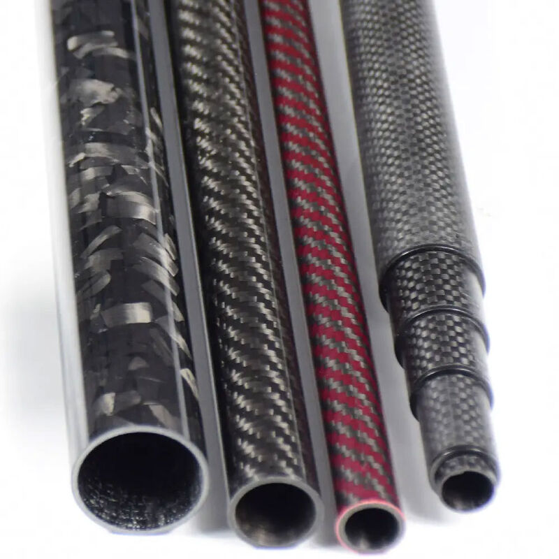 3K Roll-Wrapped Carbon Fiber Hollow Tube with Light Weight and High Strength - 30mm OD x 26mm ID x 500mm