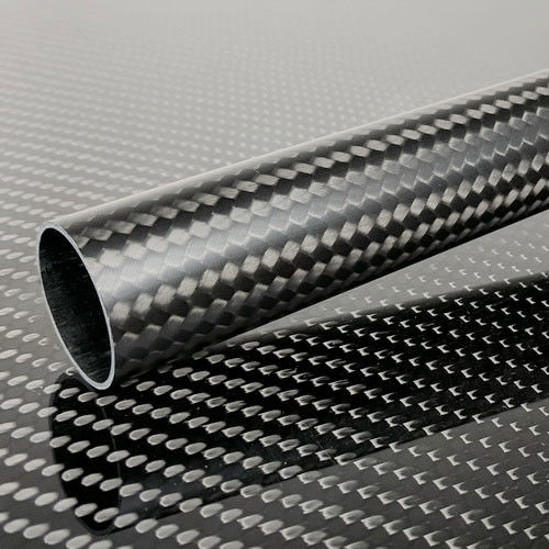 Smooth Matte Finish Pullbraided Carbon Fiber Tube CNC Machining