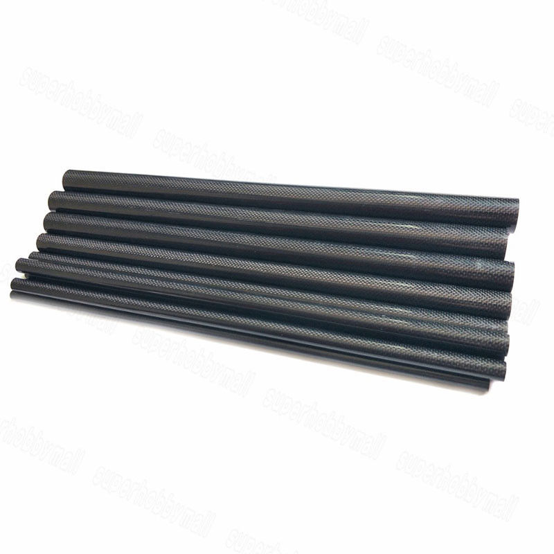 High Modulus Glossy Woven Carbon Fiber Tube Heat Resistance