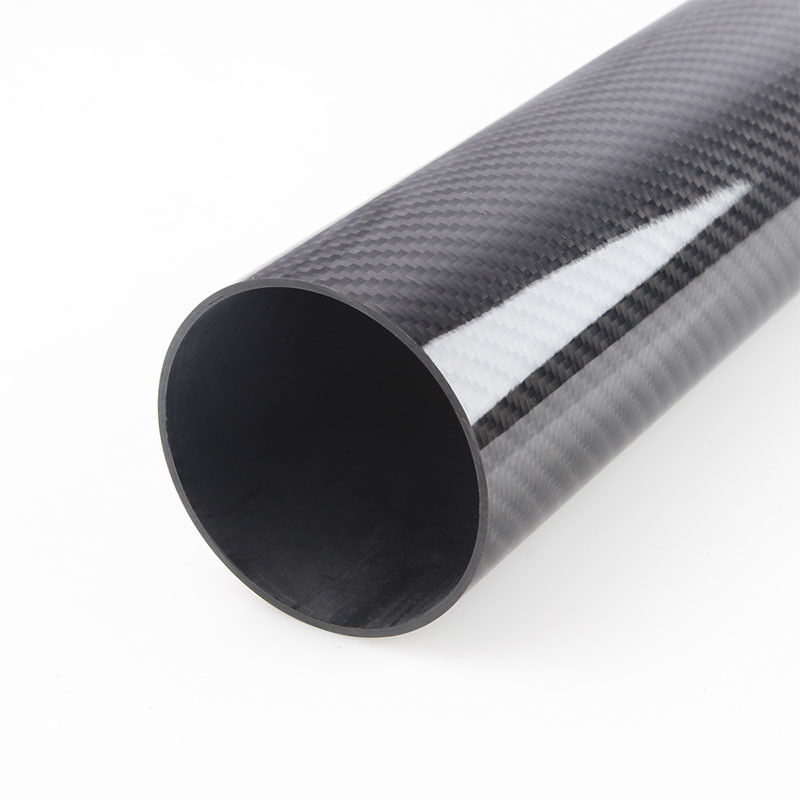 Lightweight 16mm Roll Wrapped Carbon Fibre Tube Woven Finish