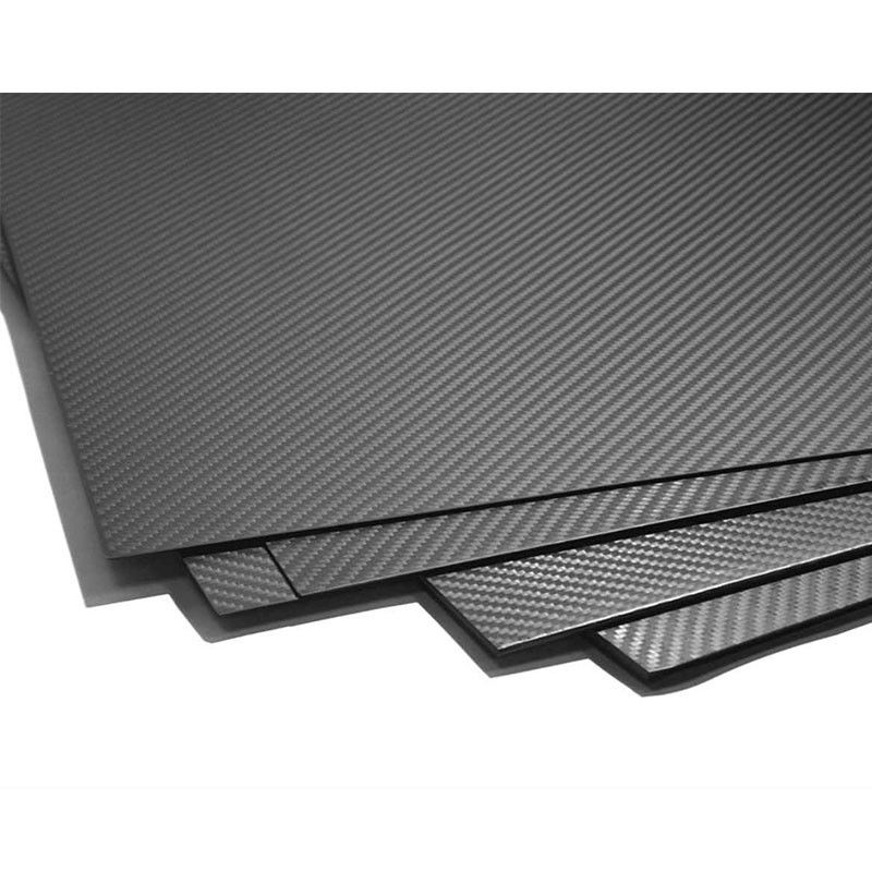 2mm 3K Plain Weave Carbon Fiber Plate Smooth Surface Shock Resistance