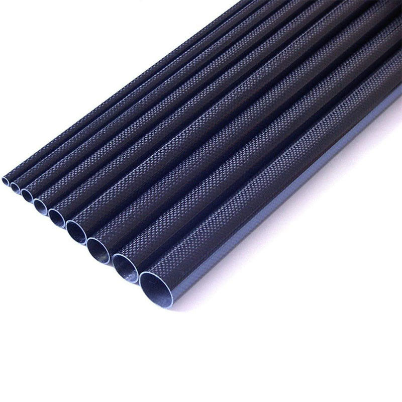 Processable Black Carbon Fiber Tubing OEM 3K Woven Surface
