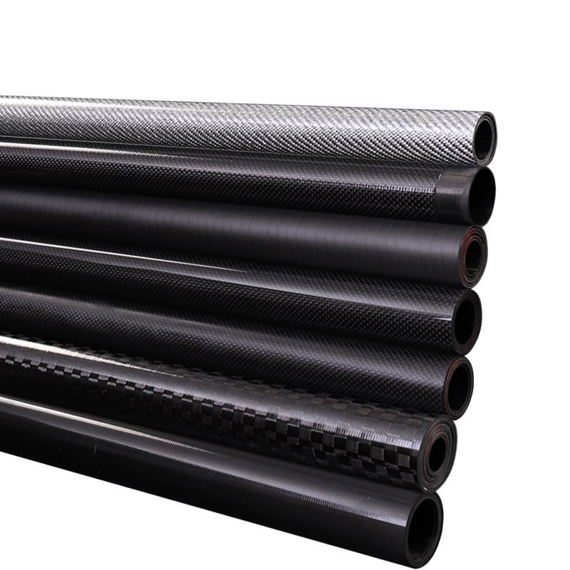 Dia 8mm Thick 1mm 3K Carbon Fiber Tube PGlossy Wrapped For RC Air Model