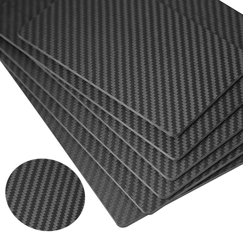 0.5mm Ultra Thin Smooth Carbon Fiber Plate Twill Weave Pattern 300x200mm