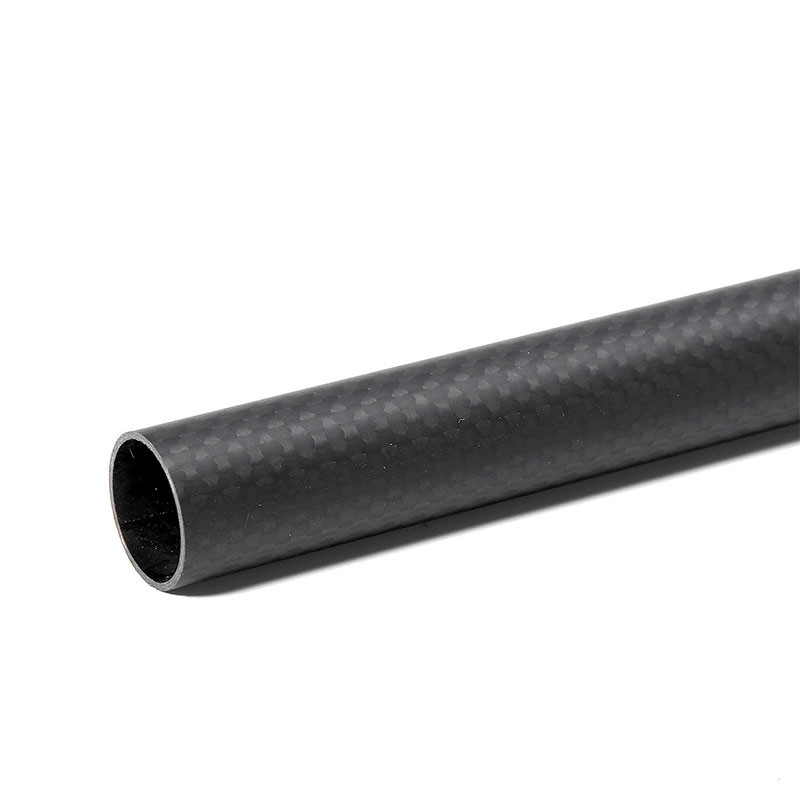 OEM 3K Roll Wrapped Carbon Fiber Tube Anti Acid Radiation Resistant